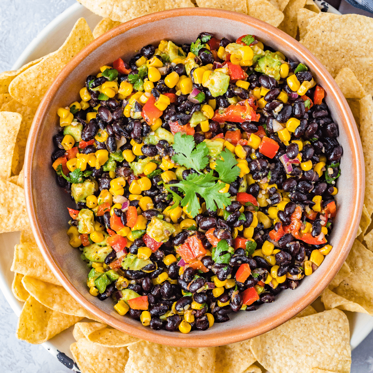 Mexican-inspired quick lunch bowl with rice, beans, and avocado