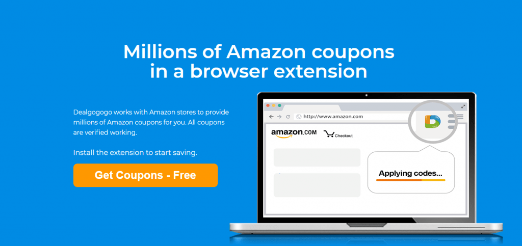 Browser extension applying Amazon kitchen tools coupons automatically