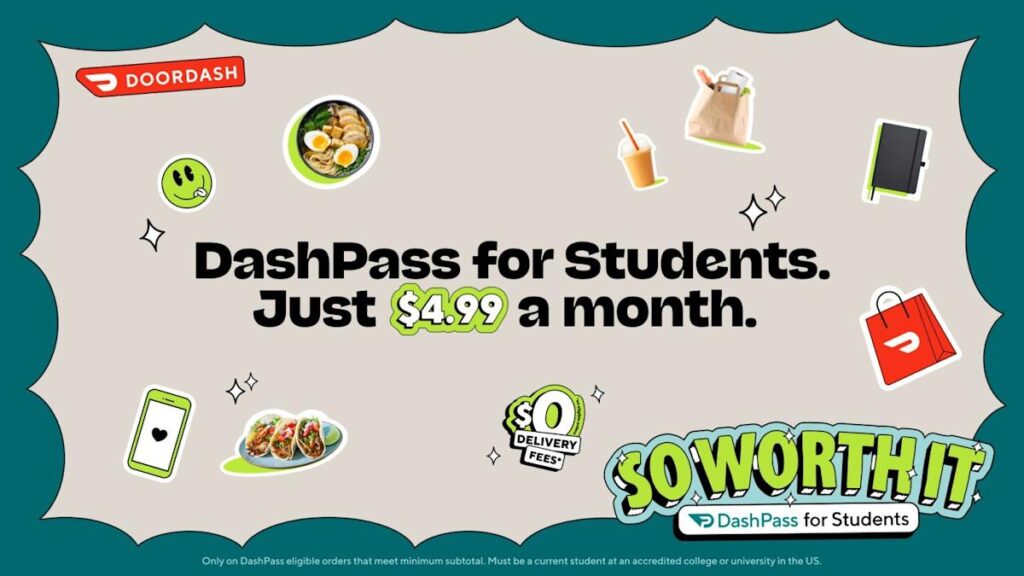 DoorDash student discounts and DashPass benefits – top food delivery offers 2025