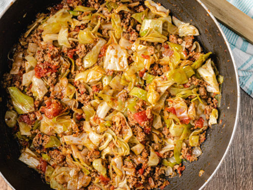 Ground beef and cabbage skillet – budget-friendly keto recipe