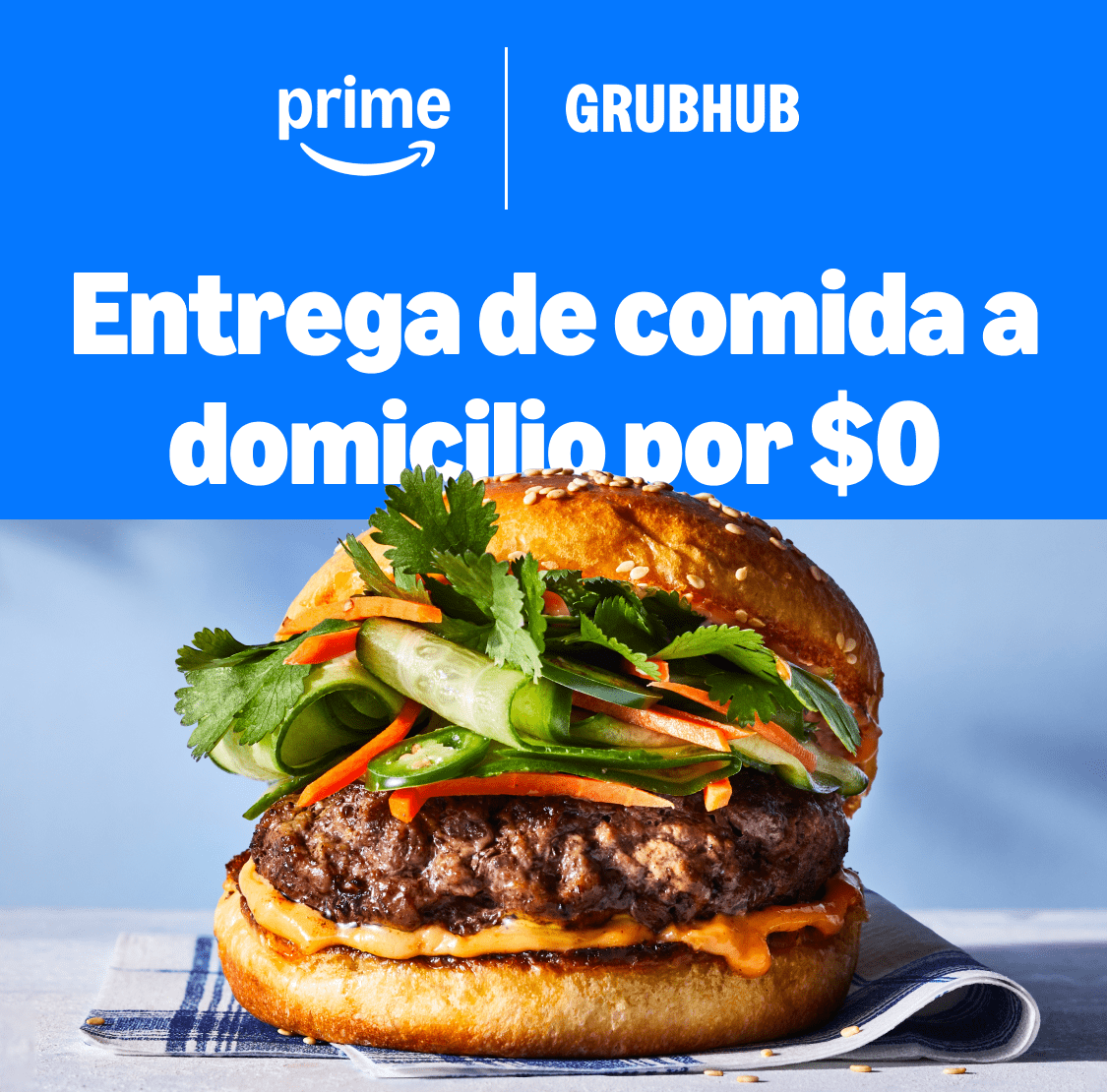 Grubhub Amazon Prime integration – exclusive food delivery deals 2025