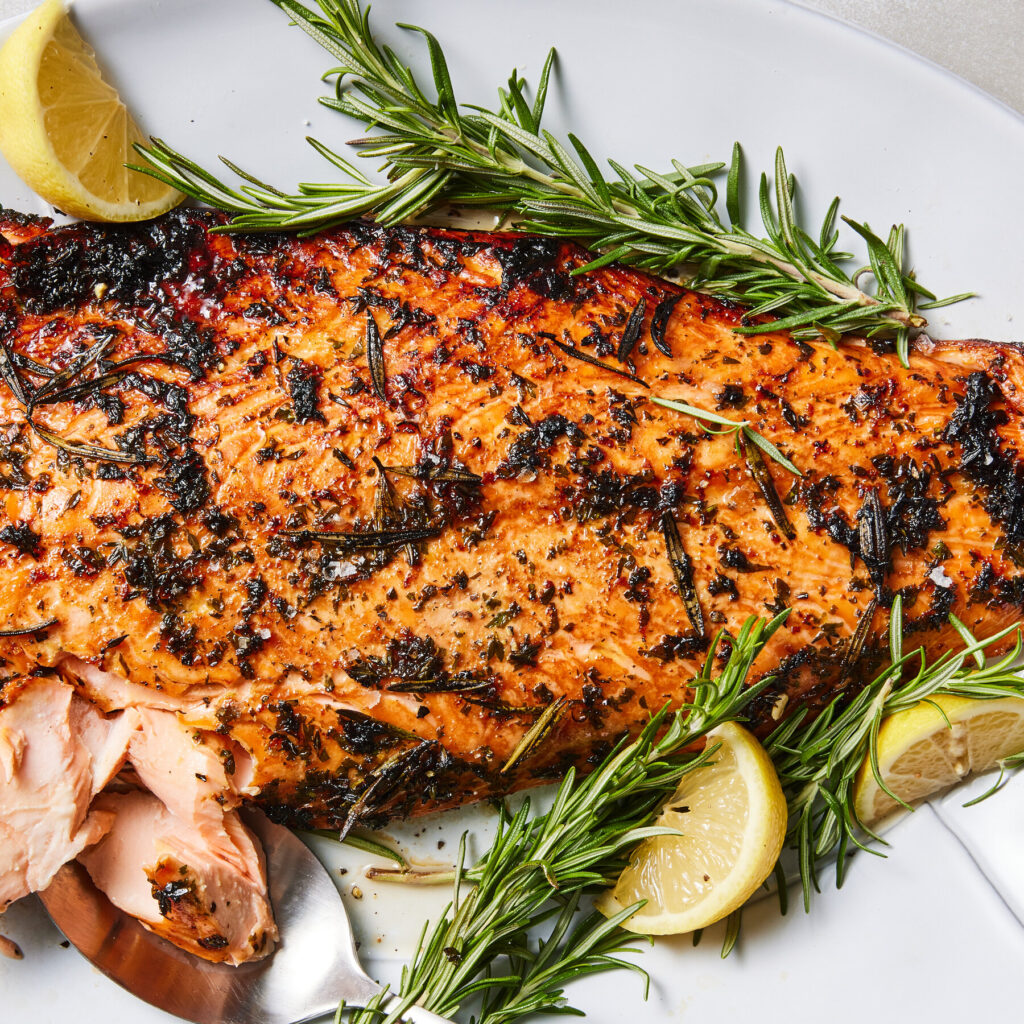 Salmon with herb butter – omega-3 rich keto meal recipe