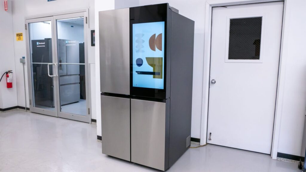 Samsung Bespoke AI refrigerator with Vision Inside technology tested in 2025