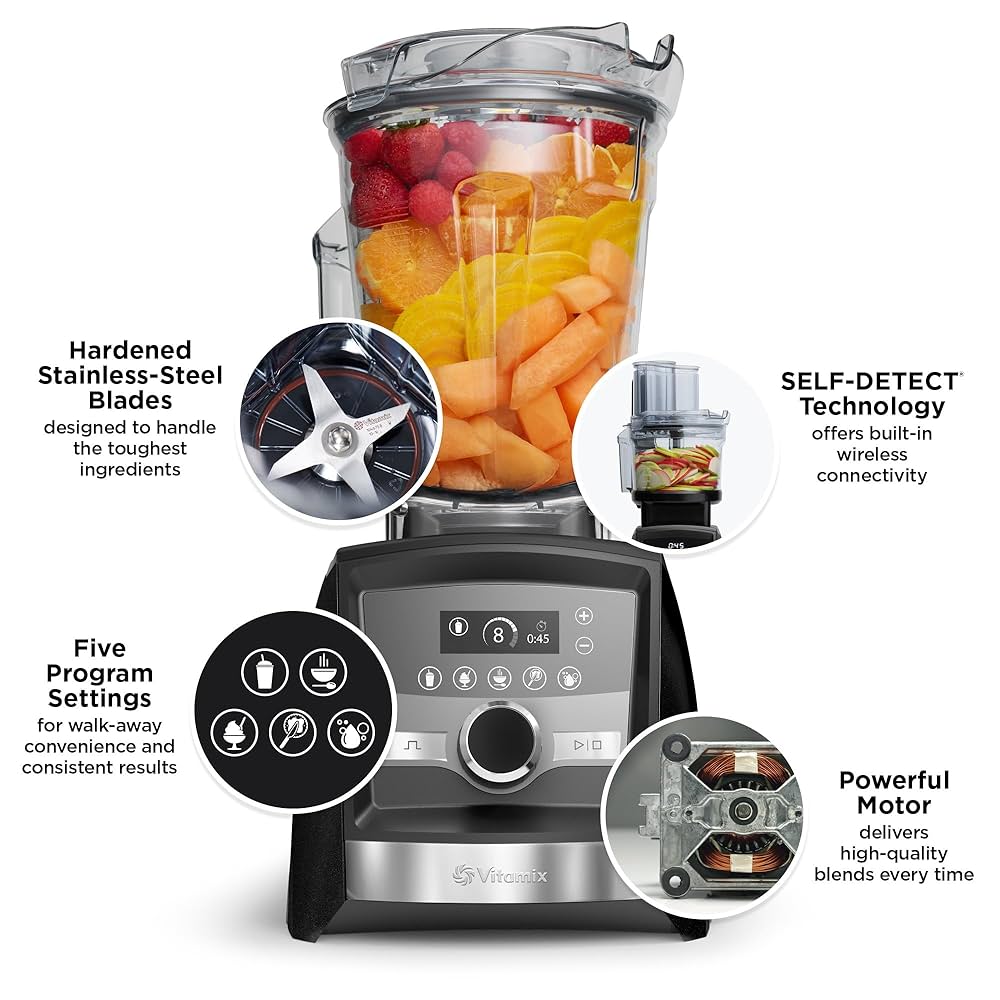 Vitamix A3500 smart blender with touchscreen and wireless connectivity